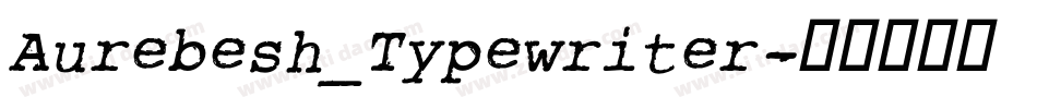 Aurebesh_Typewriter字体转换