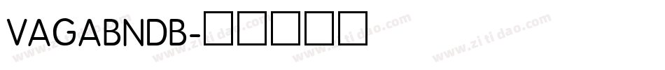 VAGABNDB字体转换