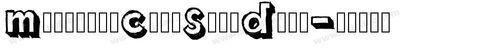 MuskitosCapsShadDown字体转换