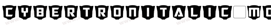 CybertronItalic-mO8x字体转换 CybertronItalic-mO8x字体转换