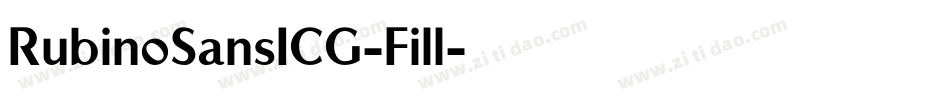 RubinoSansICG-Fill字体转换
