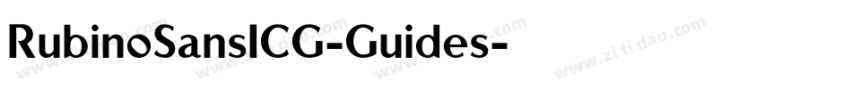 RubinoSansICG-Guides字体转换