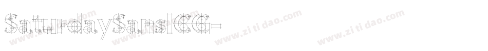 SaturdaySansICG字体转换