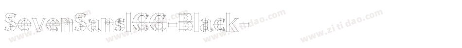 SevenSansICG-Black字体转换