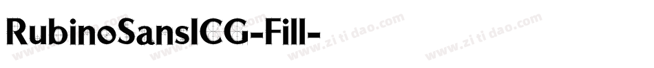 RubinoSansICG-Fill字体转换