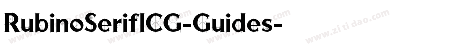 RubinoSerifICG-Guides字体转换