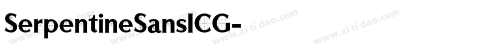 SerpentineSansICG字体转换