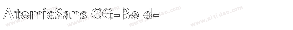 AtomicSansICG-Bold字体转换