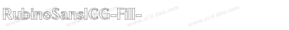 RubinoSansICG-Fill字体转换