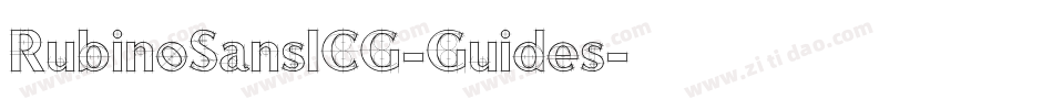 RubinoSansICG-Guides字体转换
