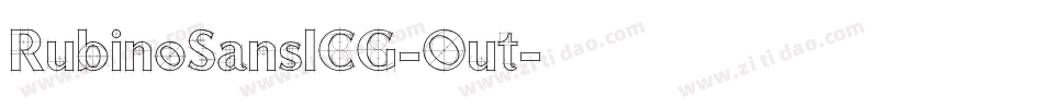 RubinoSansICG-Out字体转换