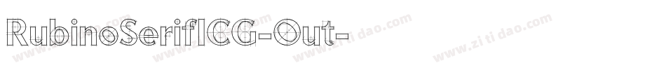 RubinoSerifICG-Out字体转换