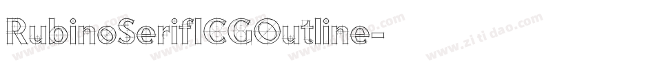 RubinoSerifICGOutline字体转换