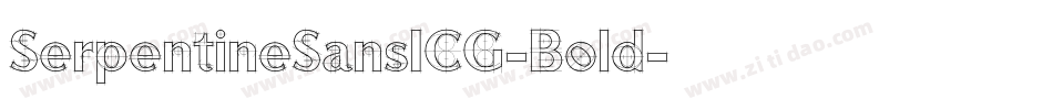 SerpentineSansICG-Bold字体转换