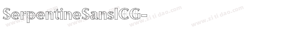 SerpentineSansICG字体转换