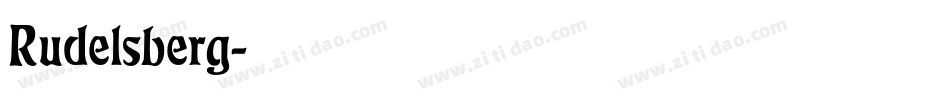 Rudelsberg字体转换