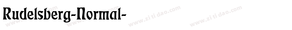 Rudelsberg-Normal字体转换