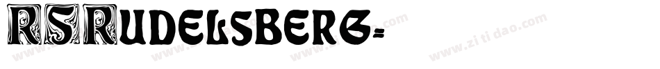 RSRudelsberg字体转换