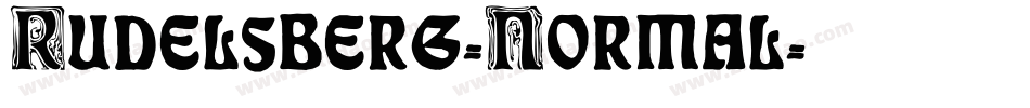Rudelsberg-Normal字体转换