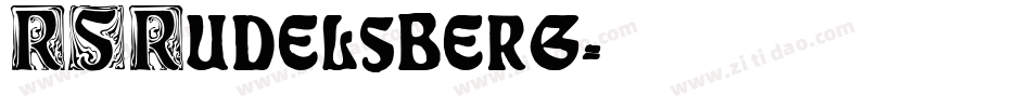 RSRudelsberg字体转换