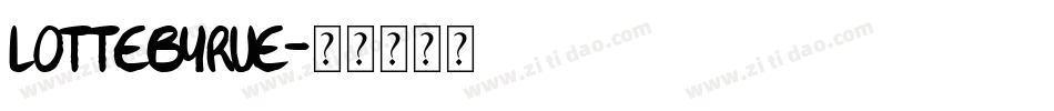 LotteByRue字体转换