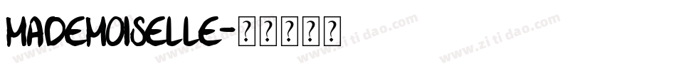 Mademoiselle字体转换