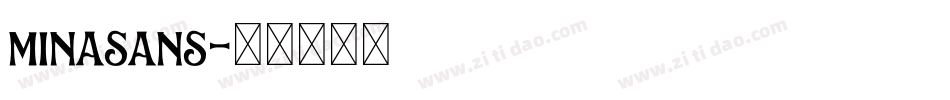 minasans字体转换