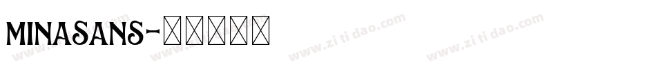 minasans字体转换