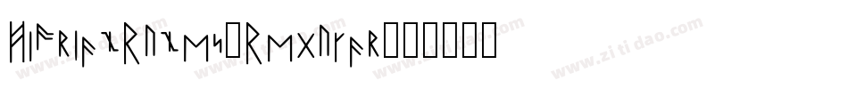 HjorianRunes-Regular字体转换