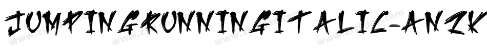 JumpingRunningItalic-anzK字体转换
