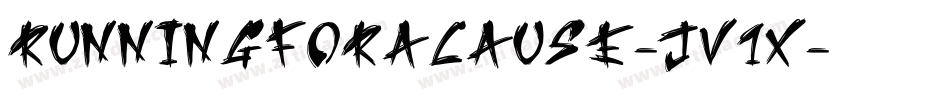 RunningForACause-JV1x字体转换