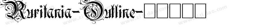 Ruritania-Outline字体转换