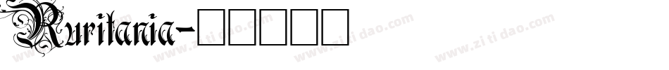 Ruritania字体转换