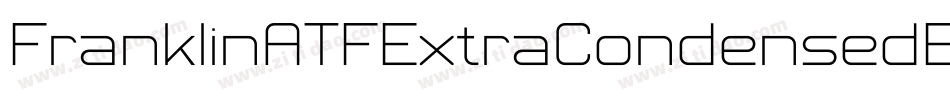 FranklinATFExtraCondensedBQ-Regular字体转换