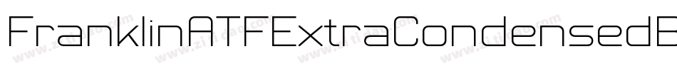 FranklinATFExtraCondensedBQ-Regular字体转换