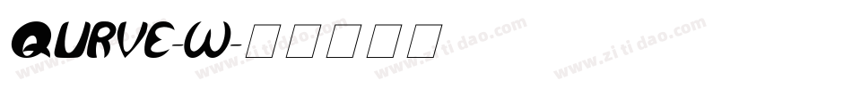QURVE-W字体转换