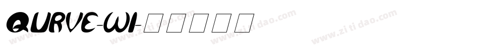 QURVE-WI字体转换
