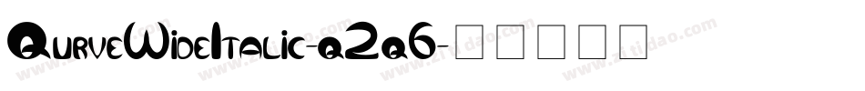 QurveWideItalic-q2q6字体转换