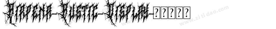Airpena-Rustic-Display字体转换