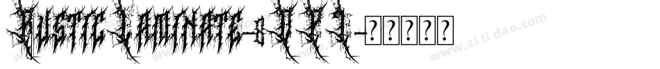 RusticLaminate-8OPJ字体转换