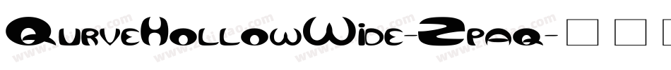 QurveHollowWide-Zpaq字体转换