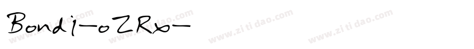 Bondi-oZRx字体转换