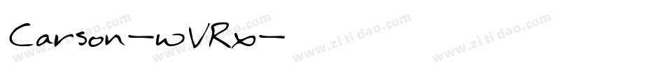 Carson-wVRx字体转换 Carson-wVRx字体转换