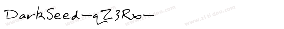 DarkSeed-qZ3Rx字体转换