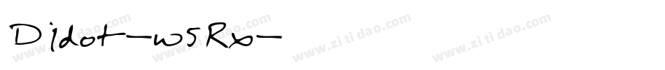 Didot-w5Rx字体转换