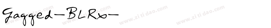 Jagged-BLRx字体转换