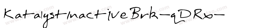 KatalystInactiveBrk-qDRx字体转换