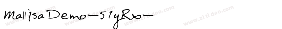 MallisaDemo-51yRx字体转换