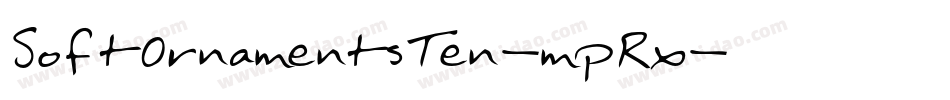 SoftOrnamentsTen-mpRx字体转换 SoftOrnamentsTen-mpRx字体转换