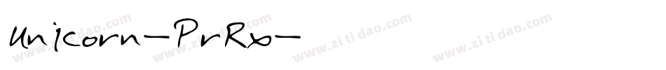 Unicorn-PrRx字体转换